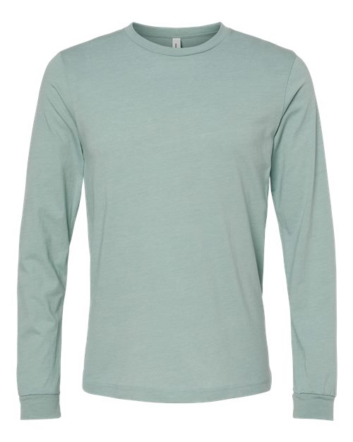 BELLA + CANVAS Heather CVC Long Sleeve Tee 3501CVC