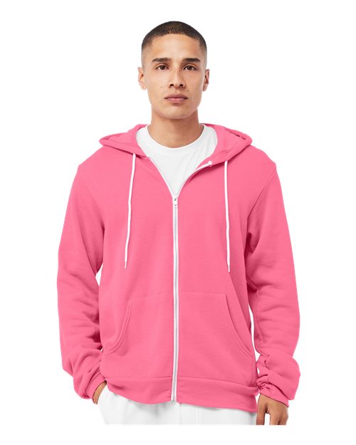 BELLA + CANVAS Unisex Sponge Fleece Full-Zip Hoodie Sweatshirt 3739