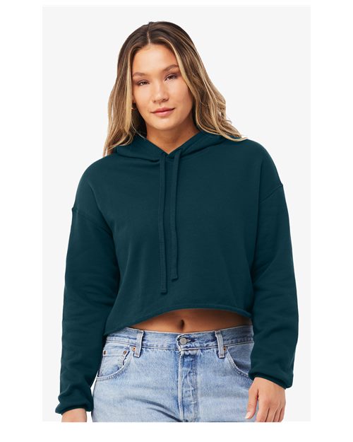 BELLA + CANVAS Women's Crop Hoodie Sweatshirt 7502