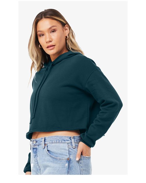 BELLA + CANVAS Women's Crop Hoodie Sweatshirt 7502