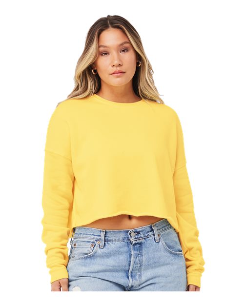 BELLA + CANVAS Women's Crop Crewneck Sweatshirt 7503