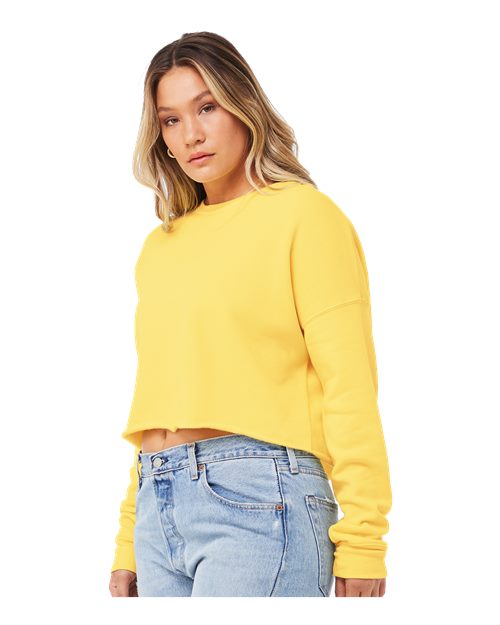 BELLA + CANVAS Women's Crop Crewneck Sweatshirt 7503