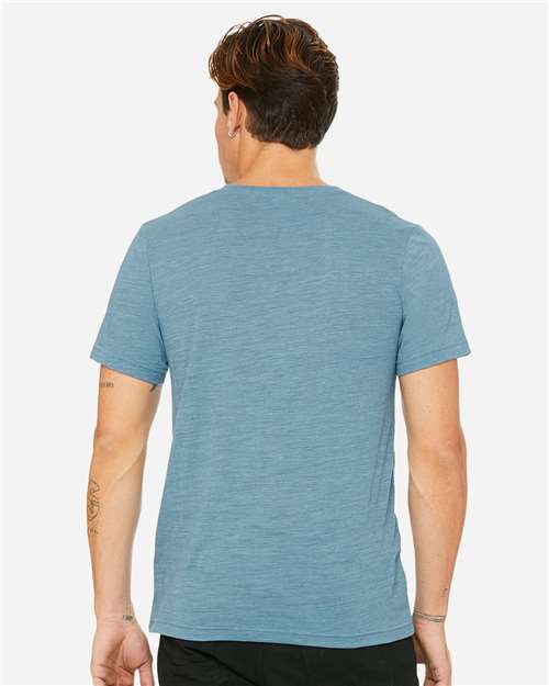 BELLA + CANVAS Unisex Textured Jersey V-Neck Tee 3655