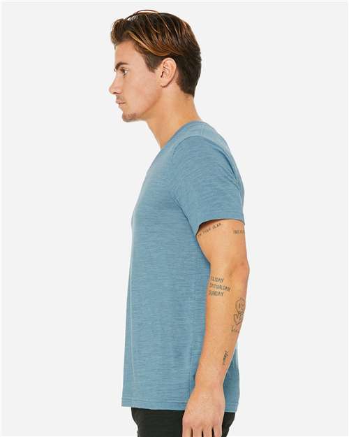 BELLA + CANVAS Unisex Textured Jersey V-Neck Tee 3655