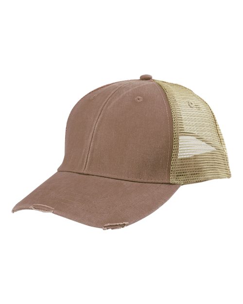Adams Headwear Ollie Distressed Trucker Cap OL102