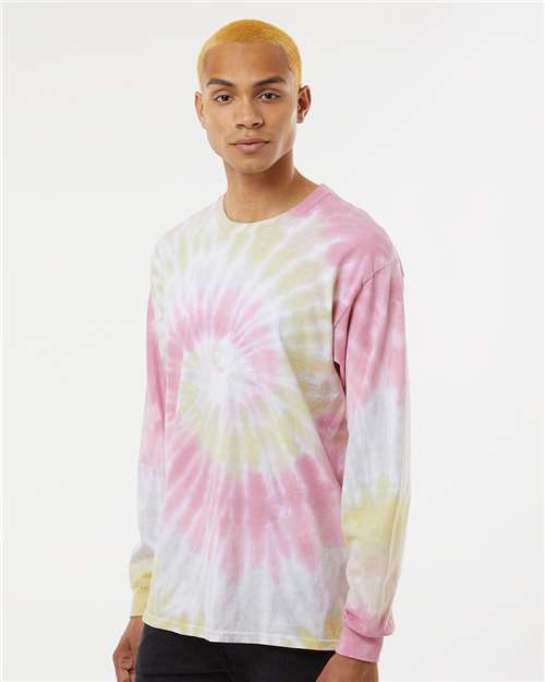 Colortone Unisex Tie-Dyed Long Sleeve T-Shirt 2000