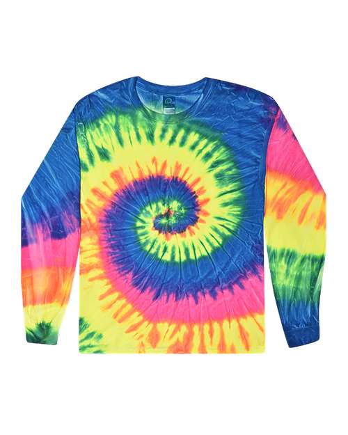 Colortone Unisex Tie-Dyed Long Sleeve T-Shirt 2000