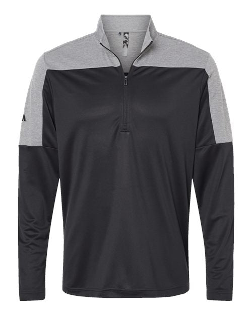 Adidas Men's Ultimate365 Lightweight Colorblocked Quarter-Zip Pullover A552