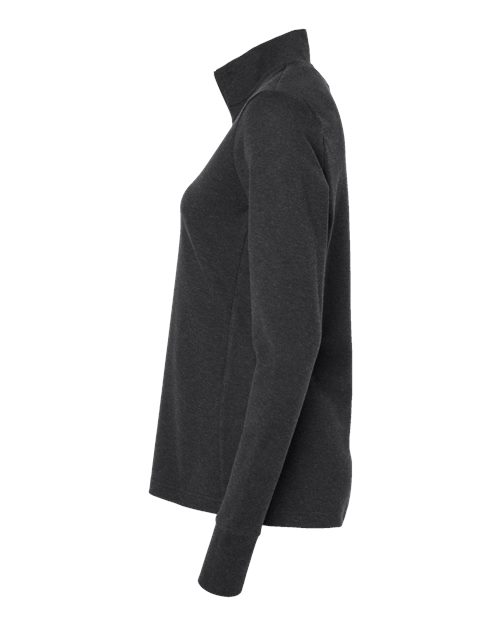 Adidas Women's 3-Stripes Quarter-Zip Sweater Pullover A555