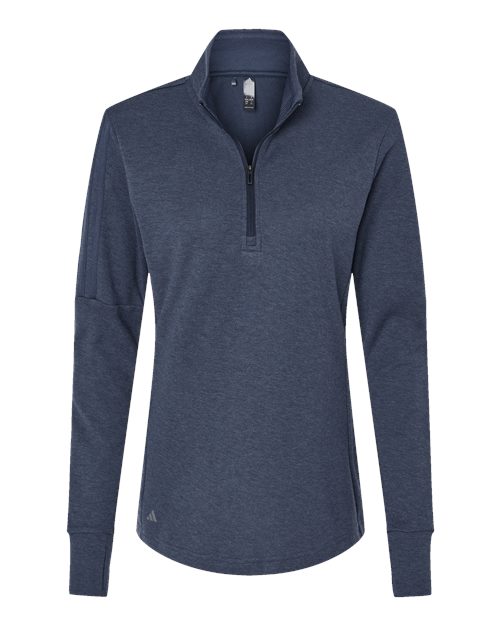 Adidas Women's 3-Stripes Quarter-Zip Sweater Pullover A555