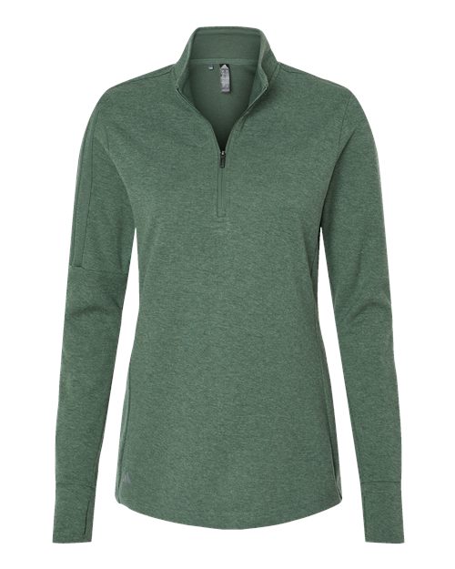 Adidas Women's 3-Stripes Quarter-Zip Sweater Pullover A555