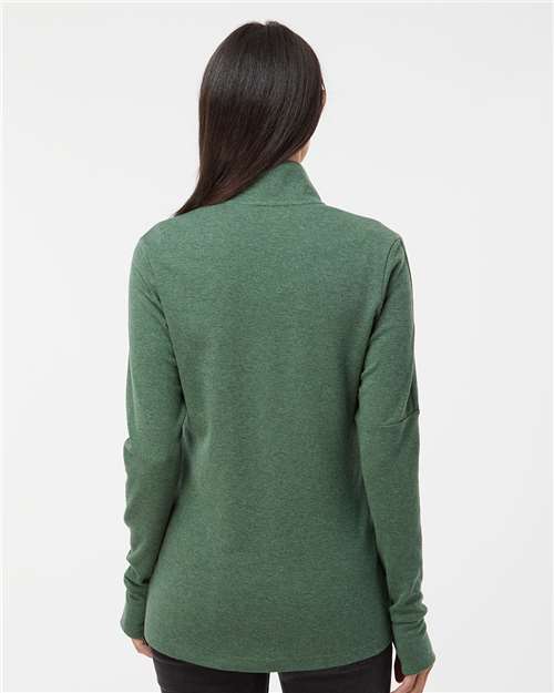 Adidas Women's 3-Stripes Quarter-Zip Sweater Pullover A555