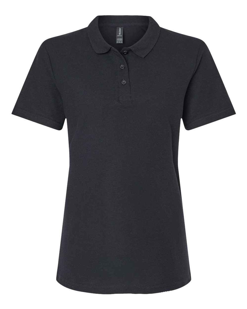 Gildan 64800L - Women's Softstyle® Pique Polo - Black