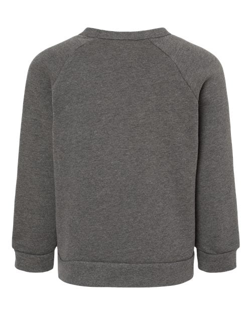 BELLA + CANVAS Toddler Sponge Fleece Raglan Crewneck Sweatshirt 3901T