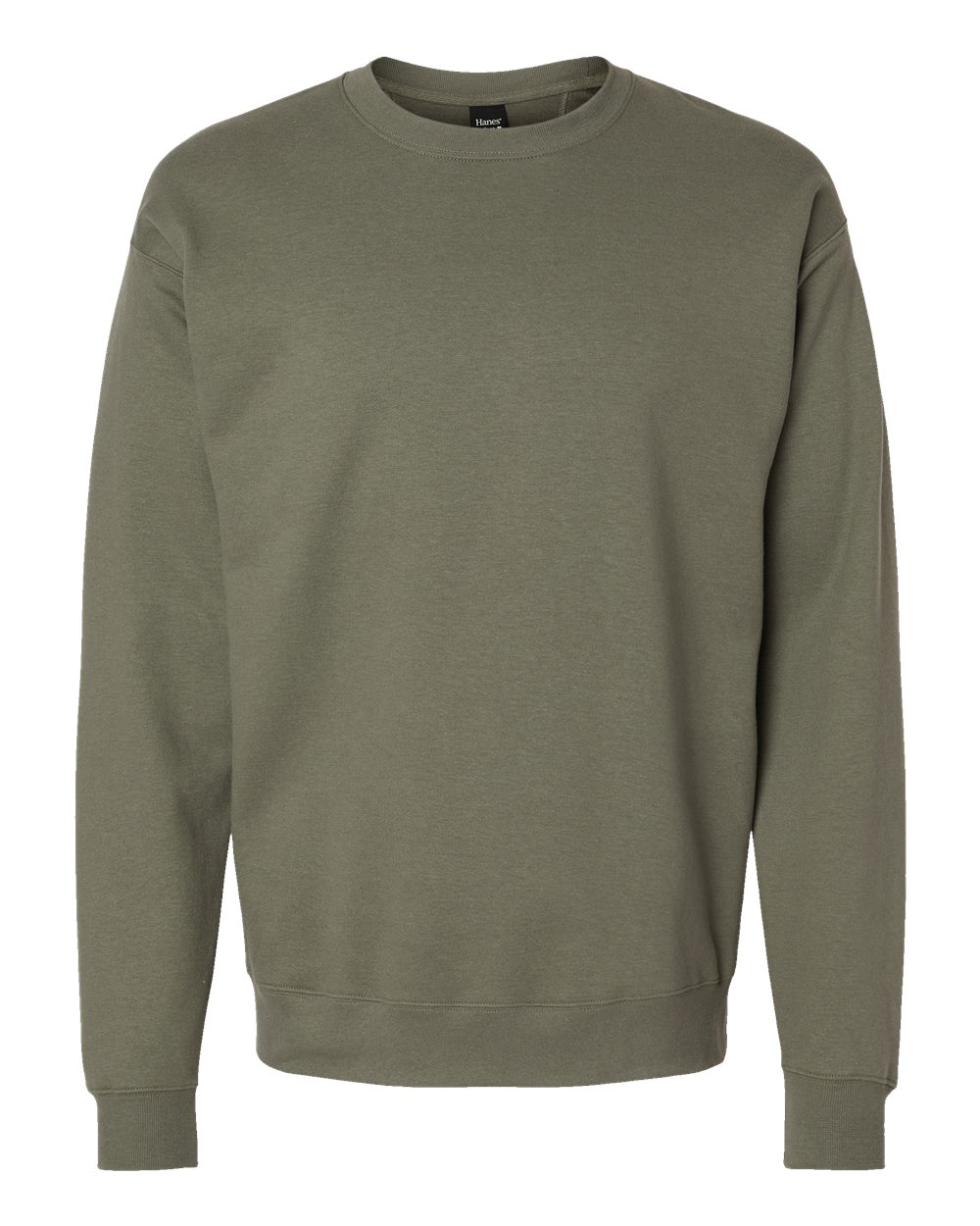 Hanes RS160 - Unisex Perfect Sweats Crewneck Sweatshirt - Fatigue Green