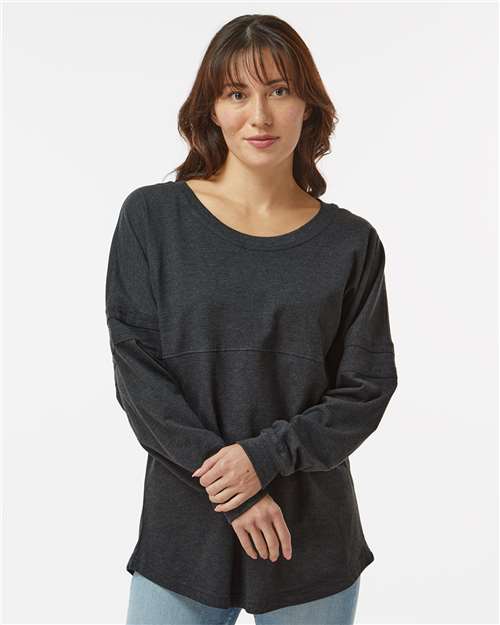 Boxercraft Women's Pom Pom Long Sleeve Jersey T-Shirt BW3514