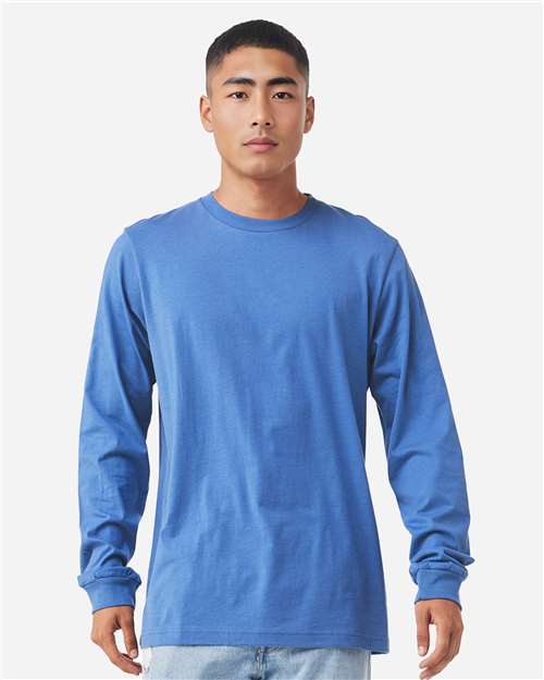 BELLA + CANVAS Heather CVC Long Sleeve Tee 3501CVC