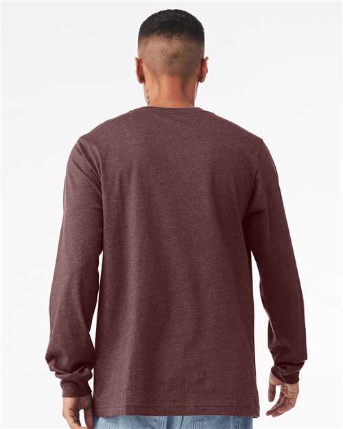 BELLA + CANVAS Heather CVC Long Sleeve Tee 3501CVC