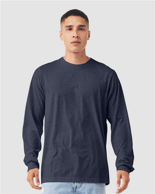 BELLA + CANVAS Heather CVC Long Sleeve Tee 3501CVC
