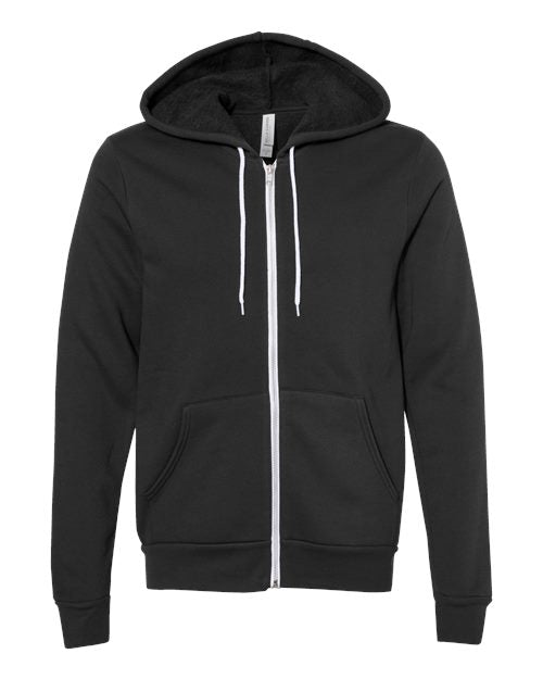 BELLA + CANVAS Unisex Sponge Fleece Full-Zip Hoodie Sweatshirt 3739