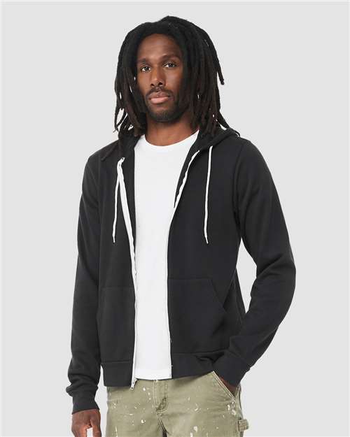BELLA + CANVAS Unisex Sponge Fleece Full-Zip Hoodie Sweatshirt 3739