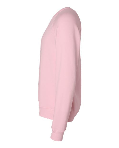 BELLA + CANVAS Unisex Sponge Fleece Raglan Crewneck Sweatshirt 3901