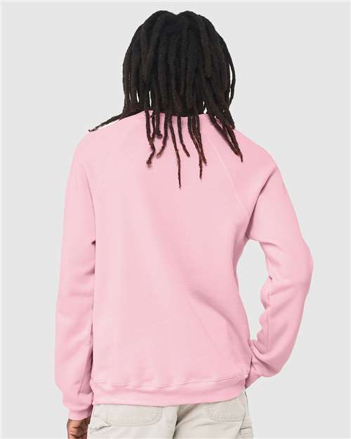 BELLA + CANVAS Unisex Sponge Fleece Raglan Crewneck Sweatshirt 3901