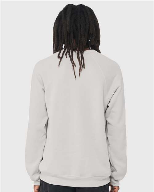 BELLA + CANVAS Unisex Sponge Fleece Raglan Crewneck Sweatshirt 3901
