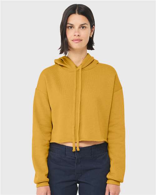 BELLA + CANVAS Women's Crop Hoodie Sweatshirt 7502