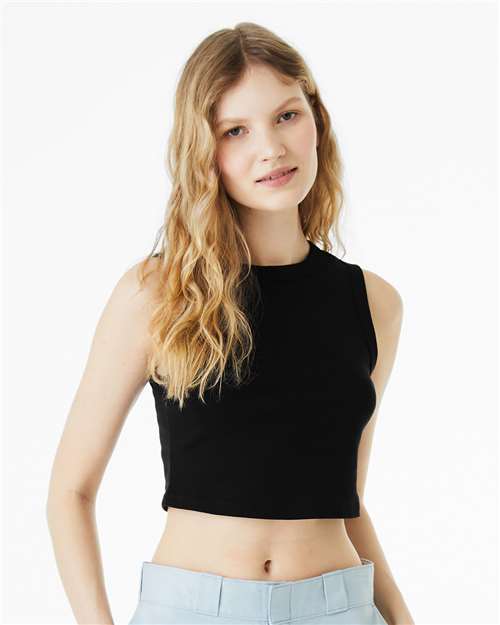 BELLA + CANVAS Women's Micro Rib Muscle Crop Tank 1013