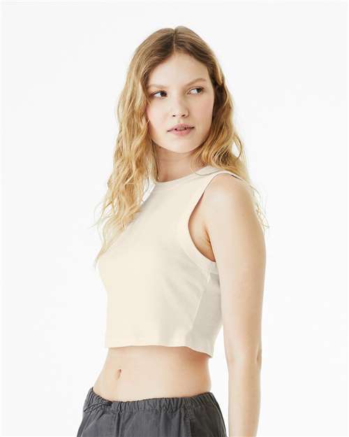 BELLA + CANVAS Women's Micro Rib Muscle Crop Tank 1013