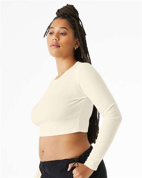 BELLA + CANVAS Women's Micro Rib Long Sleeve Baby Tee 1501