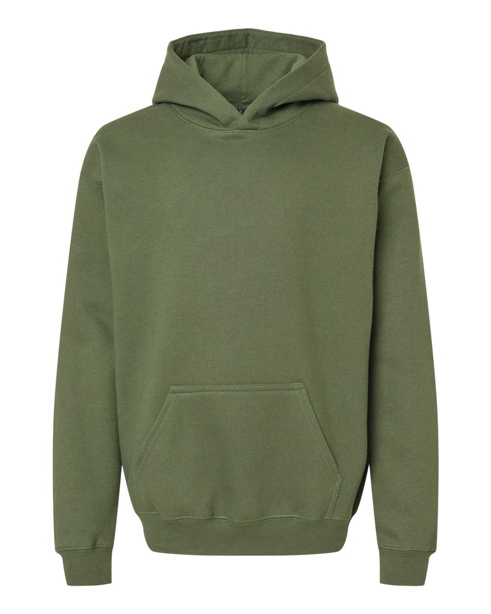 Gildan SF500B - Youth Softstyle® Midweight Hooded Sweatshirt - Military Green