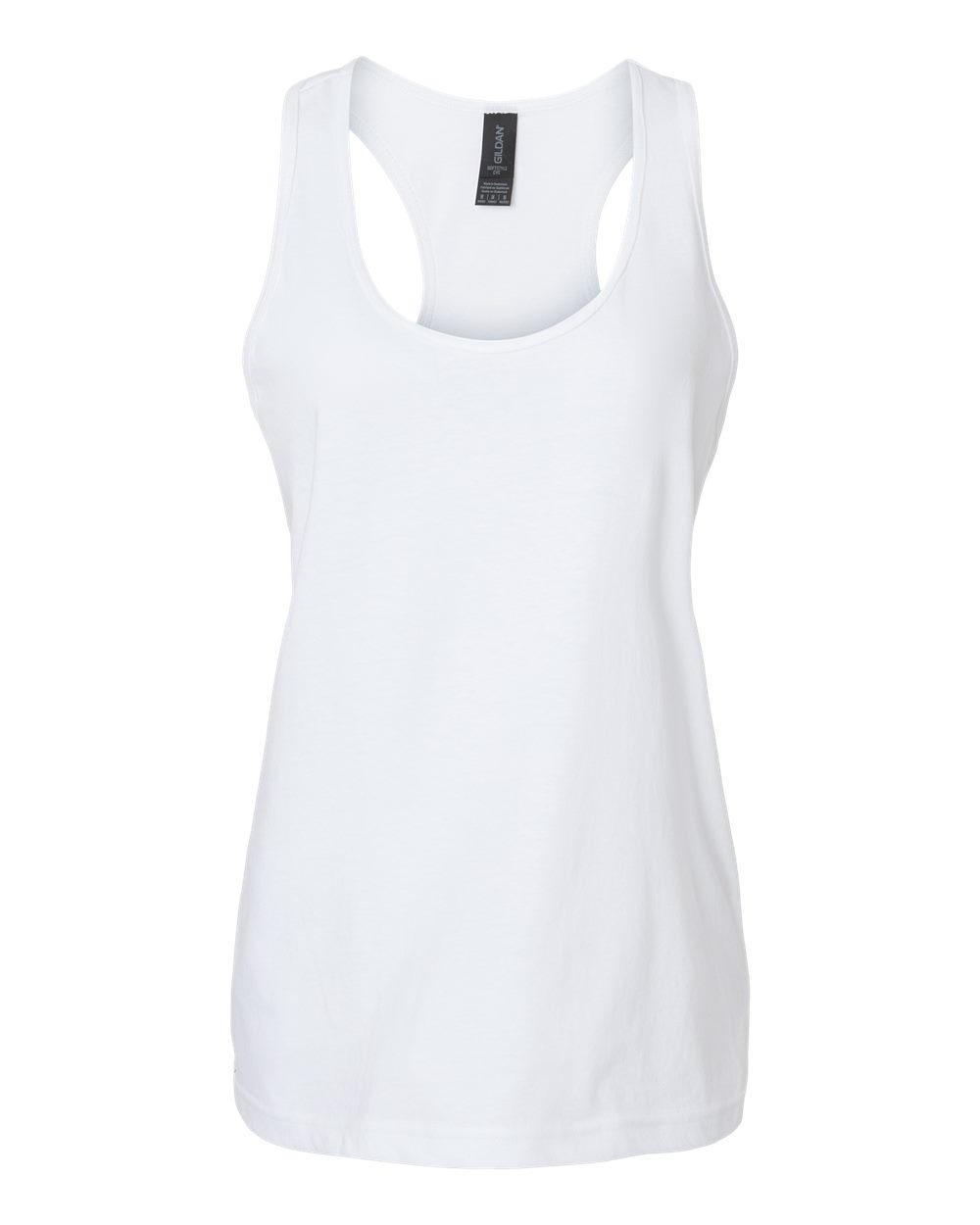 Gildan 64220LCVC - Women's Softstyle® CVC Racerback Tank Top - White