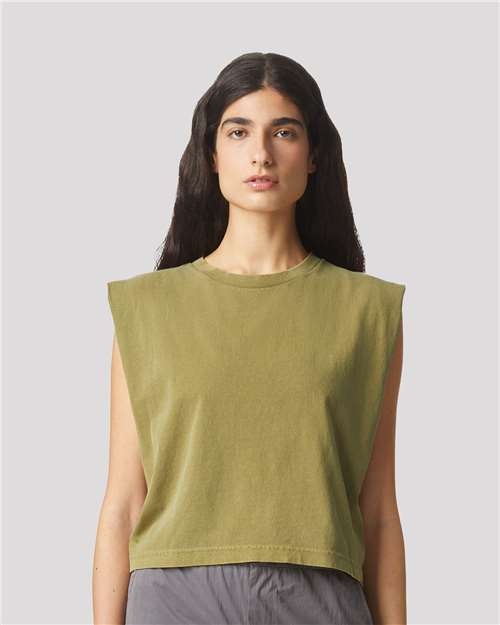 American Apparel Women's Garment-Dyed Heavyweight Muscle Tee 307GD