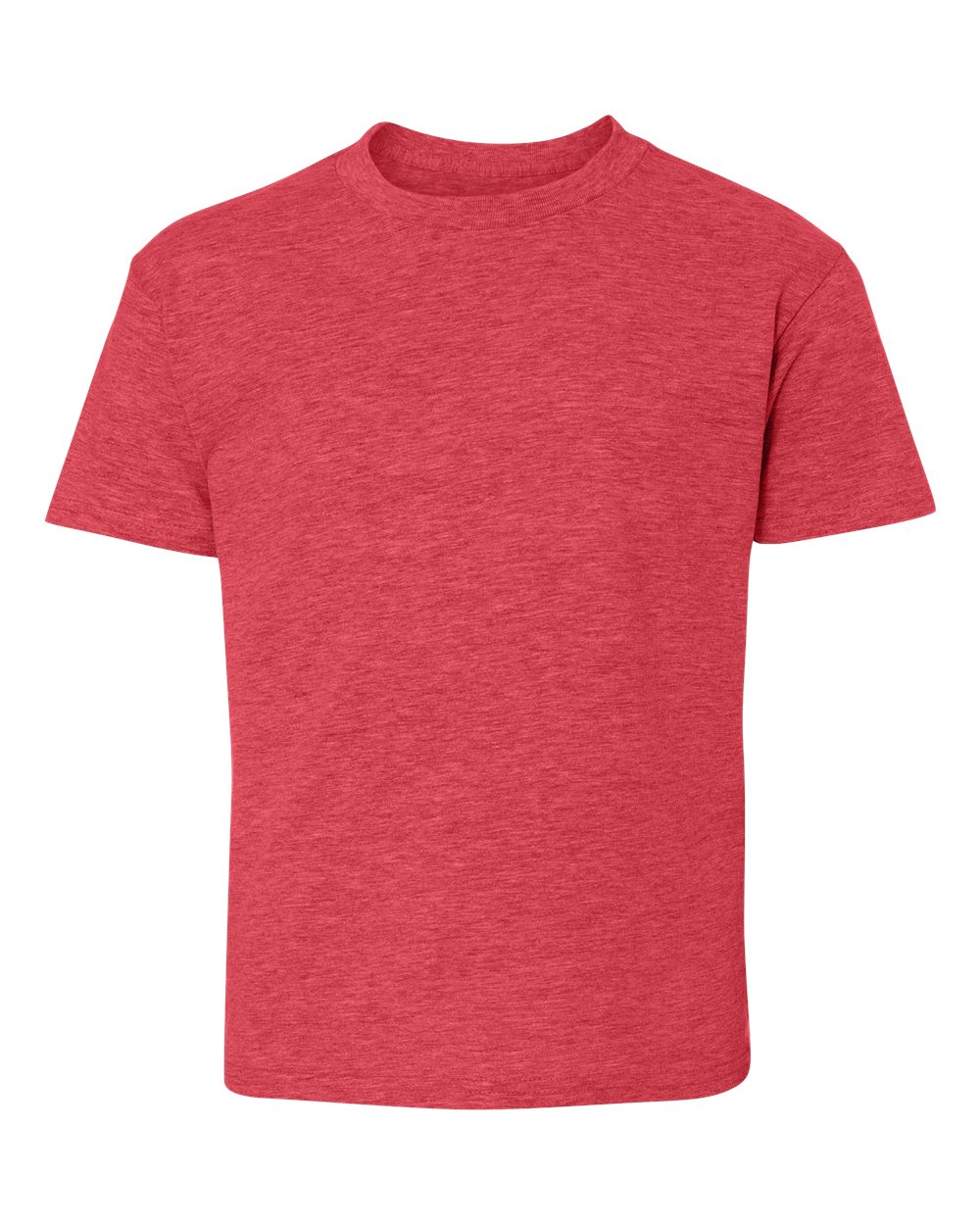 Hanes 498Y - Youth Perfect-T T-Shirt - Heather Red