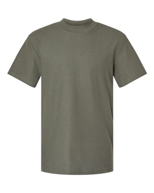 American Apparel Unisex Pique Mockneck Tee 1PQ