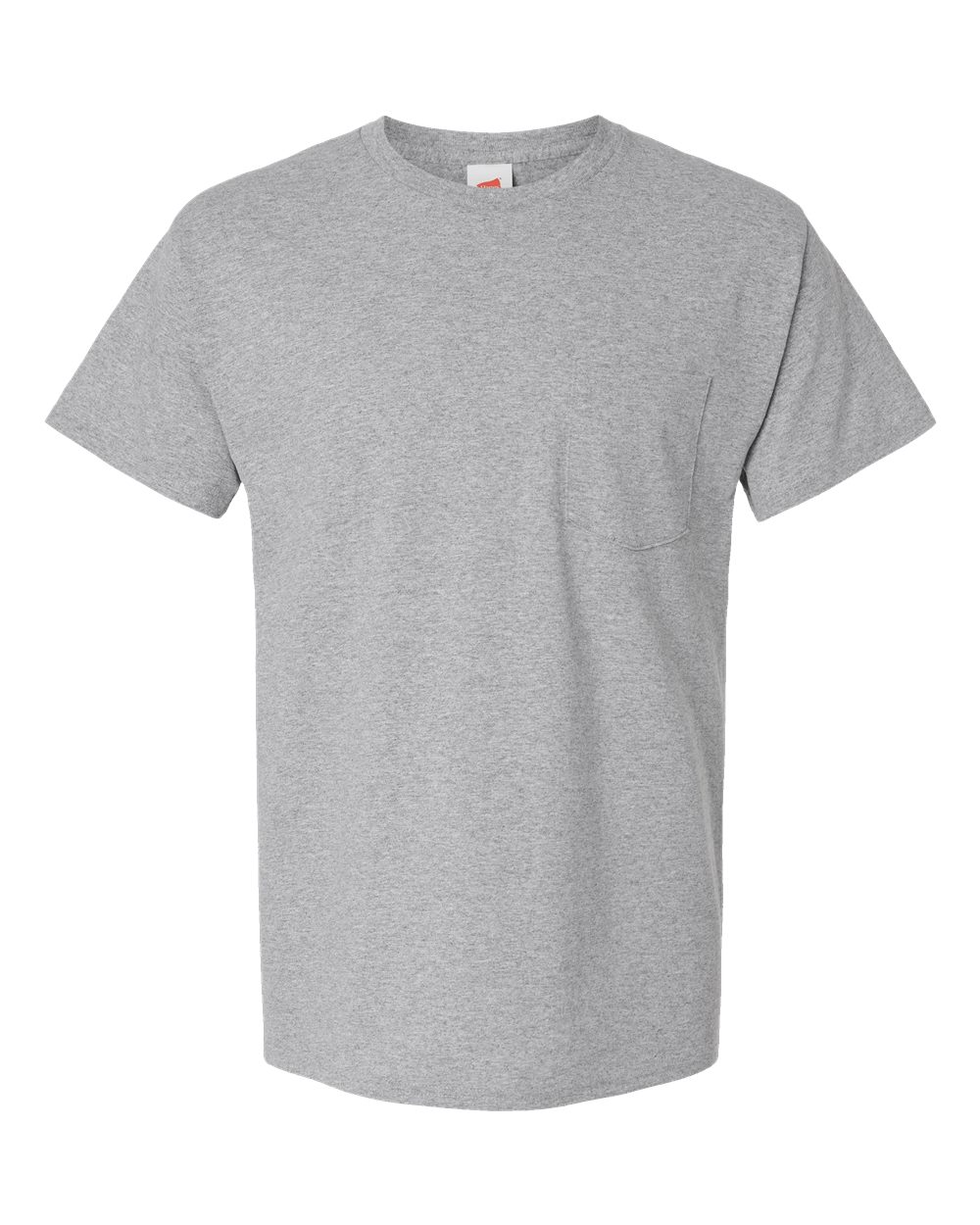 Hanes 5290P - Unisex Essential-T Pocket T-Shirt - Light Steel