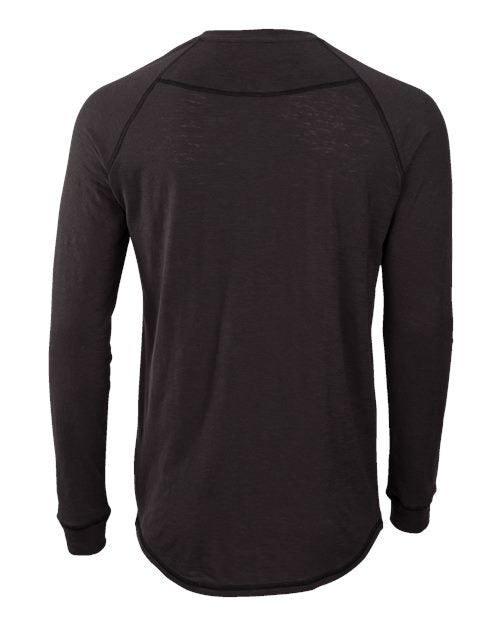 Boxercraft Unisex Henley Long Sleeve T-Shirt BM3101