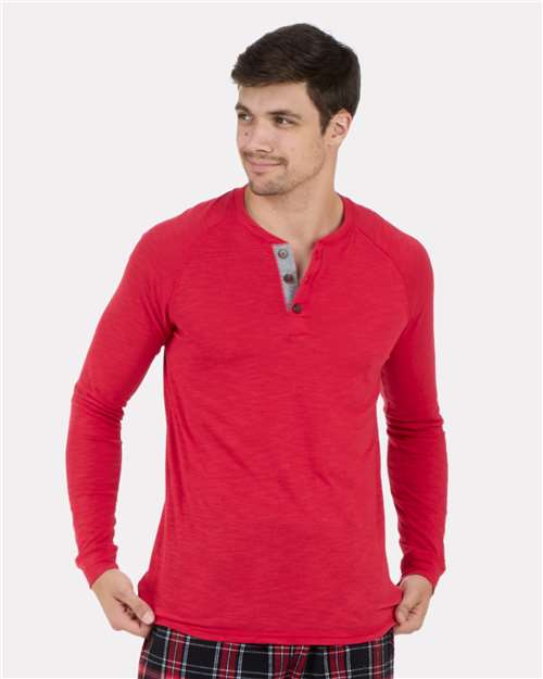 Boxercraft Unisex Henley Long Sleeve T-Shirt BM3101