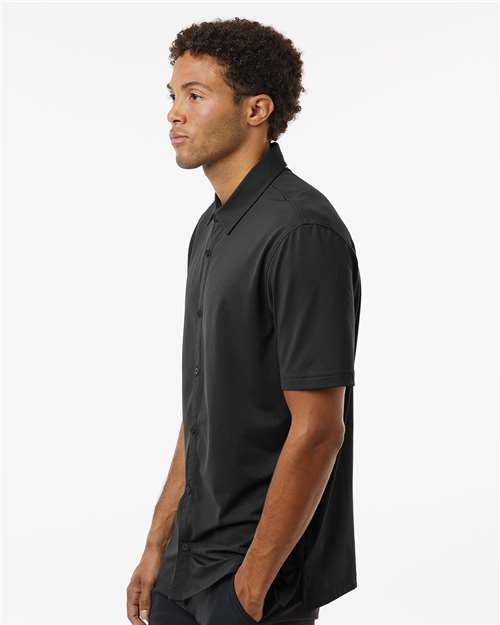 Adidas Men's Full Button Down Short Sleeve Shirt A595