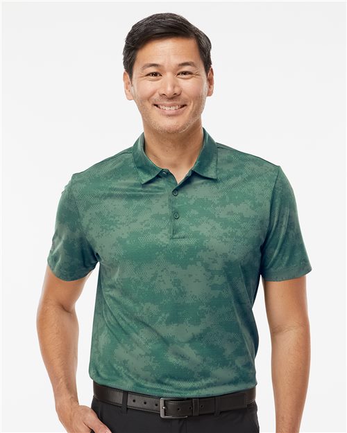 Adidas Men's All Over Camo Print Polo A550