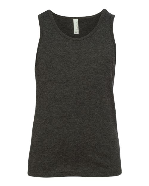 BELLA + CANVAS Youth Heather CVC Tank 3480YCVC