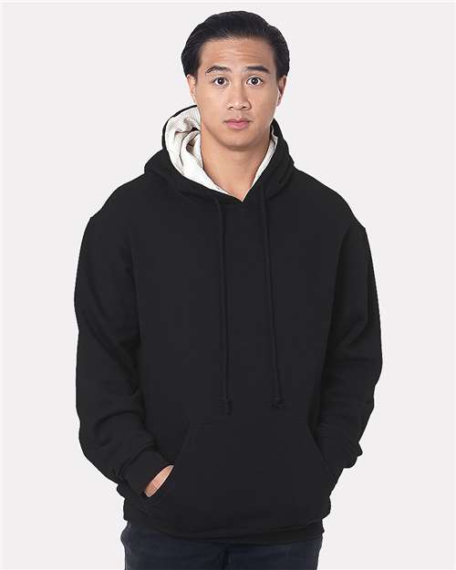 Bayside Unisex USA-Made Super Heavy Thermal Lined Hooded Sweatshirt 930