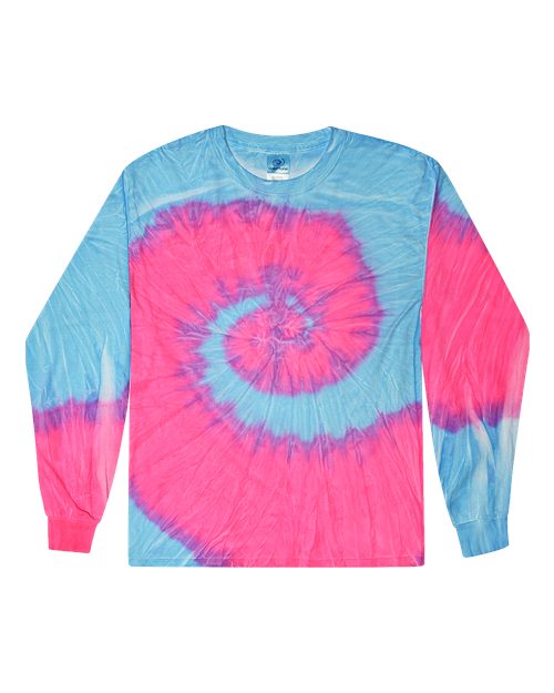 Colortone Unisex Tie-Dyed Long Sleeve T-Shirt 2000