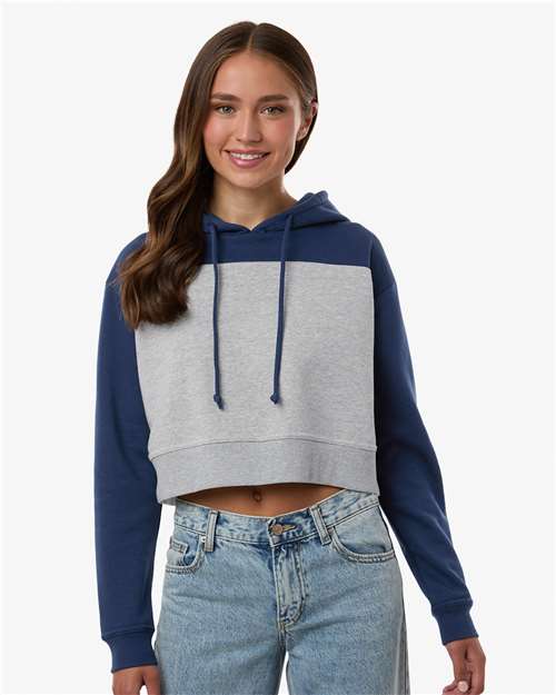 Boxercraft Women's Cropped Fleece Hooded Sweatshirt BW5404