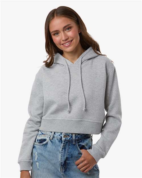 Boxercraft Women's Cropped Fleece Hooded Sweatshirt BW5404