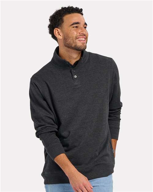 Boxercraft Men's French Terry Button Pullover BM5209