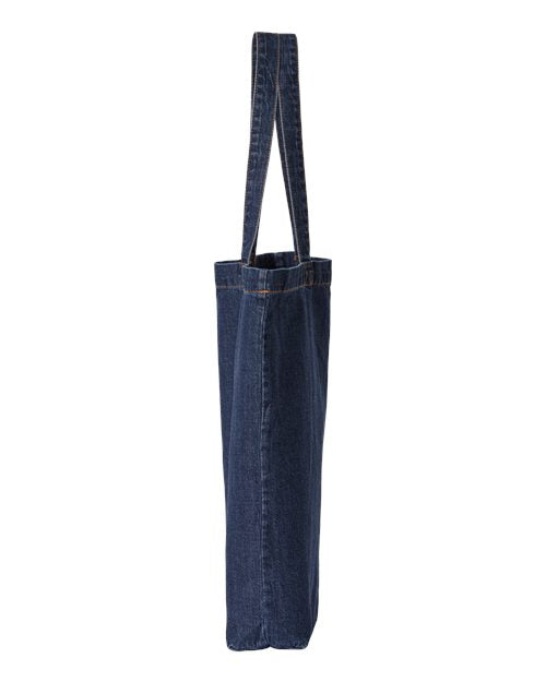 Liberty Bags Cotton Denim Gusseted Tote Bag 7761A