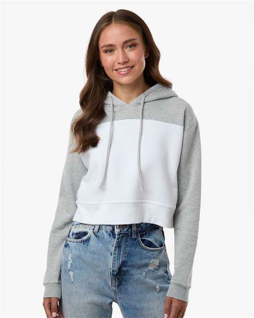 Boxercraft Women's Cropped Fleece Hooded Sweatshirt BW5404